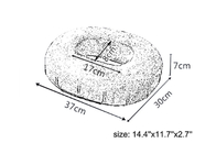 Cuscino portatile quadrato ovale della ciambella del cuscino di Seat del gel per gli emorroidi