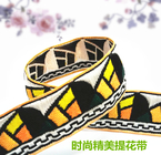 Bande elastiche del tessuto della tessitura tessute jacquard della Cina